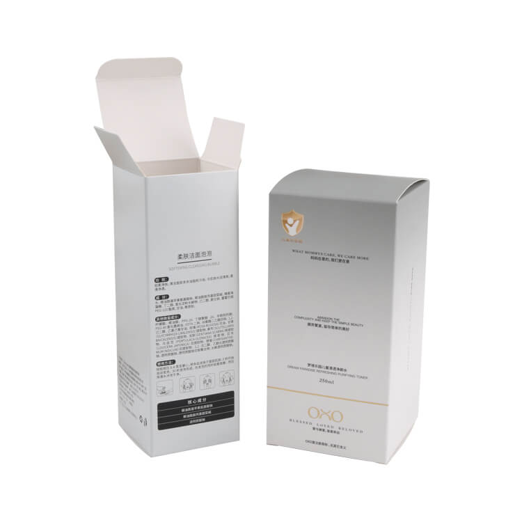 white paper box packaging