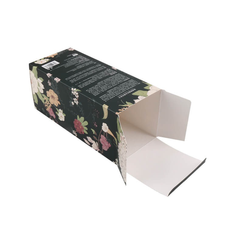 Foldable shampoo packaging box