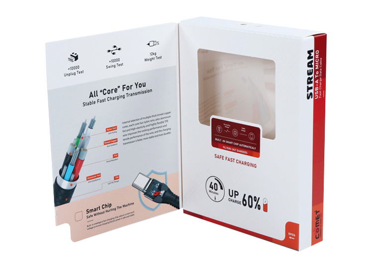 Data cable packaging box