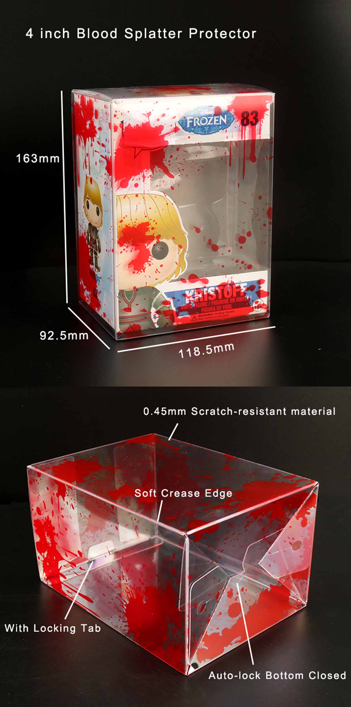 Red Blood Splatter Pop Protector 0.45mm